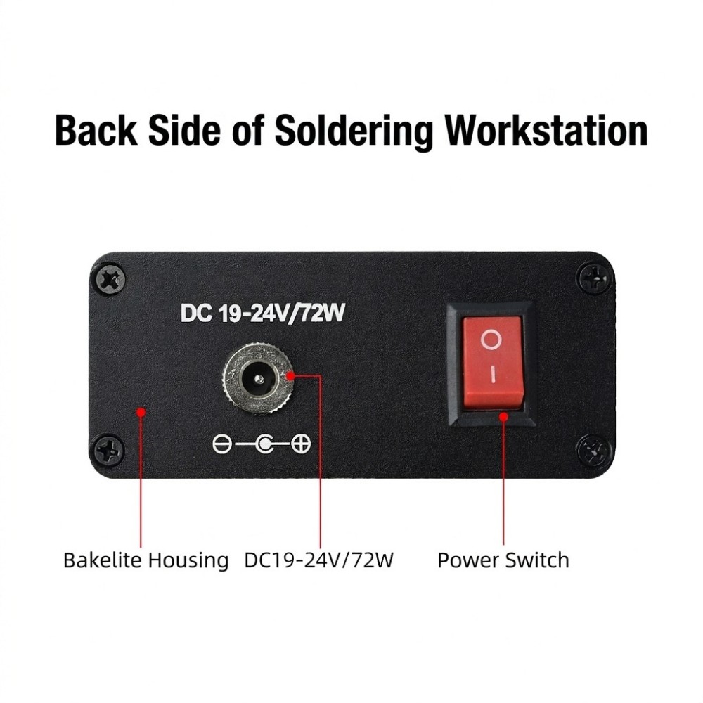 Stacja lutownicza T12, zasilan – Soldering Station T12 Oled recenzja i cena